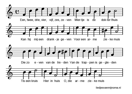 dokterlangpootmug bladmuziek