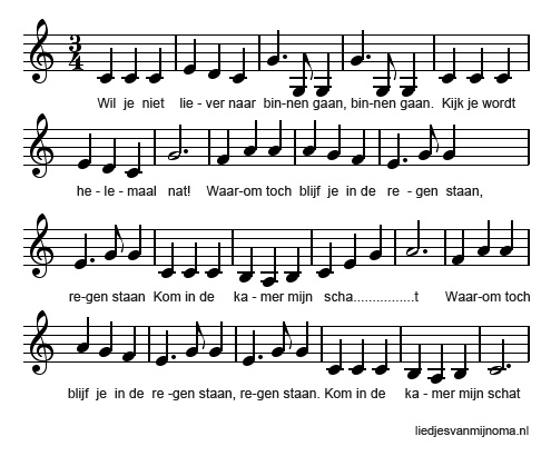 meiregen bladmuziek